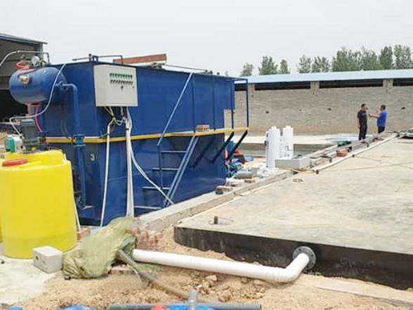 一体化污水处理设备安装施工现场
